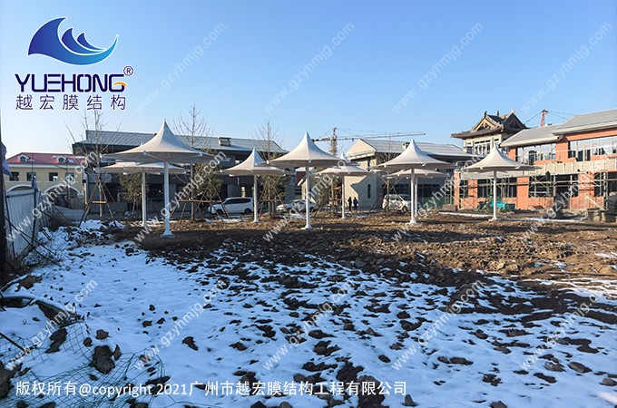 山西省呂梁市某景區(qū)景觀(guān)膜結(jié)構(gòu)工程案例