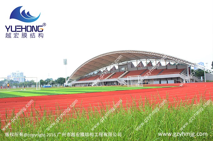 廣州某大學(xué)體育場(chǎng)看臺(tái)膜結(jié)構(gòu)工程案例